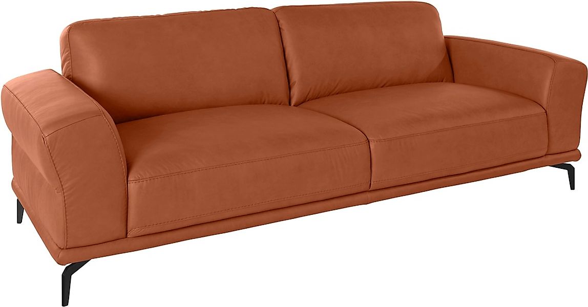 W.SCHILLIG 2,5-Sitzer »montanaa« mit Metallfüßen in Schwarz pulverbeschicht günstig online kaufen