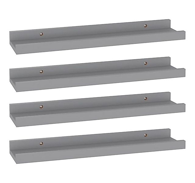 vidaXL Regal Wandregale 4 Stk Grau 40x9x3 cm günstig online kaufen