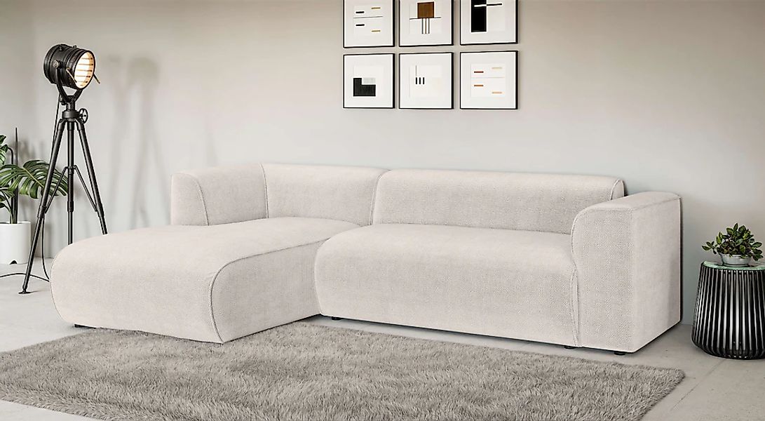 Home affaire Ecksofa "MERID L-Form (257 cm), zeitlos & stilvolles Design," günstig online kaufen