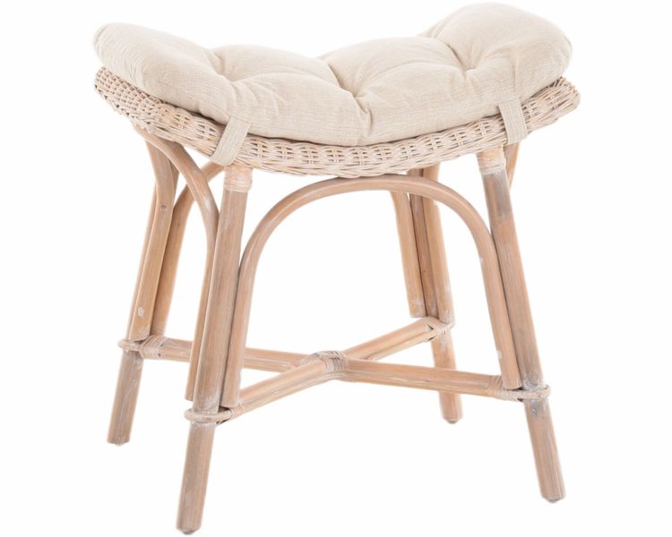 Krines Home Sitzhocker Fußhocker mit geschwungener günstig online kaufen