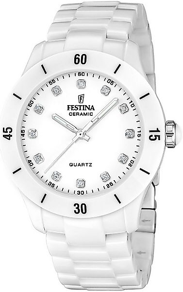 Festina Keramikuhr Ceramic F20720/2, Quarzuhr, Armbanduhr, Damenuhr, analog günstig online kaufen
