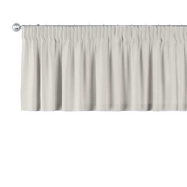 Kurzgardine mit Kräuselband, hellgrau , 390 x 40 cm, Cotton Panama (702-45) günstig online kaufen