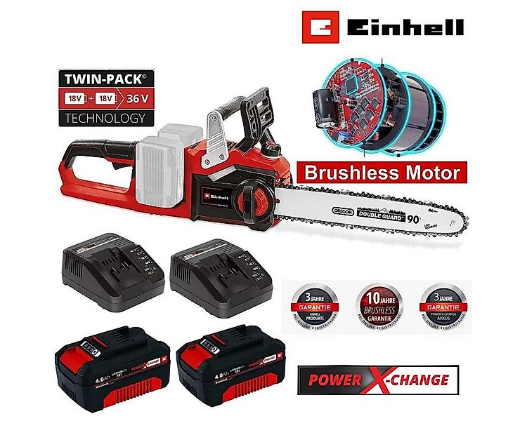 Einhell Akku-Kettensäge Kettensäge GP-LC 36/35 Li-36 V mit Akku / Ladegerät günstig online kaufen