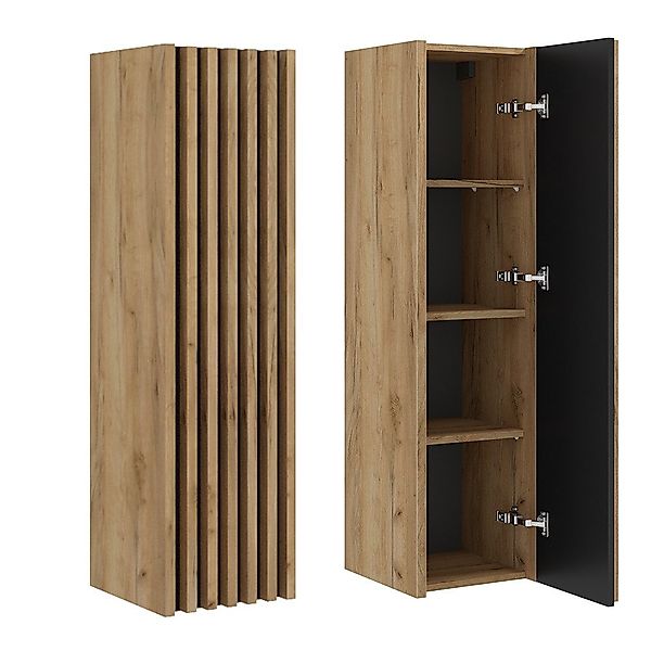 Lomadox Hochschrank LUCCA-107 in Eiche Nb. günstig online kaufen