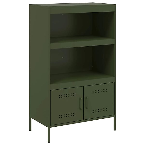 vidaXL Highboard Olivgrün 68x39x113 cm Stahl 842974 günstig online kaufen