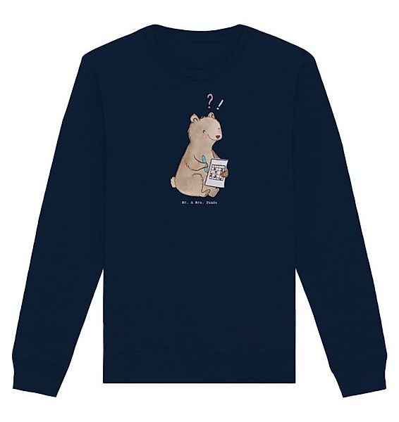Mr. & Mrs. Panda Longpullover Bär Rätsel lösen Größe XXL - French Navy - Ge günstig online kaufen