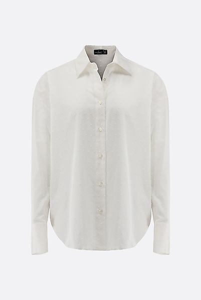 Hemdbluse mit überschnittenen Schultern günstig online kaufen