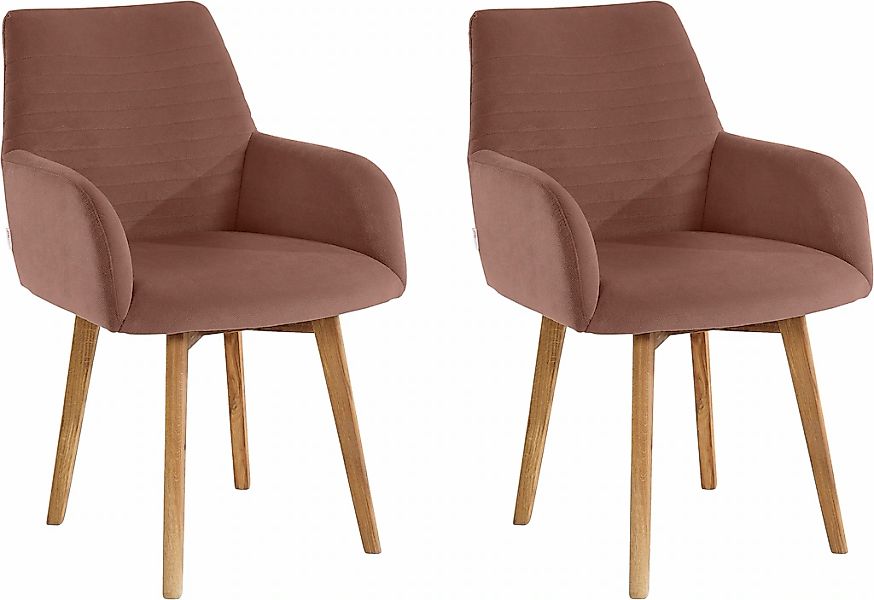 OTTO products Armlehnstuhl "Alessja" (Set) 2 Stk.Bezug aus Microfaser, Gest günstig online kaufen