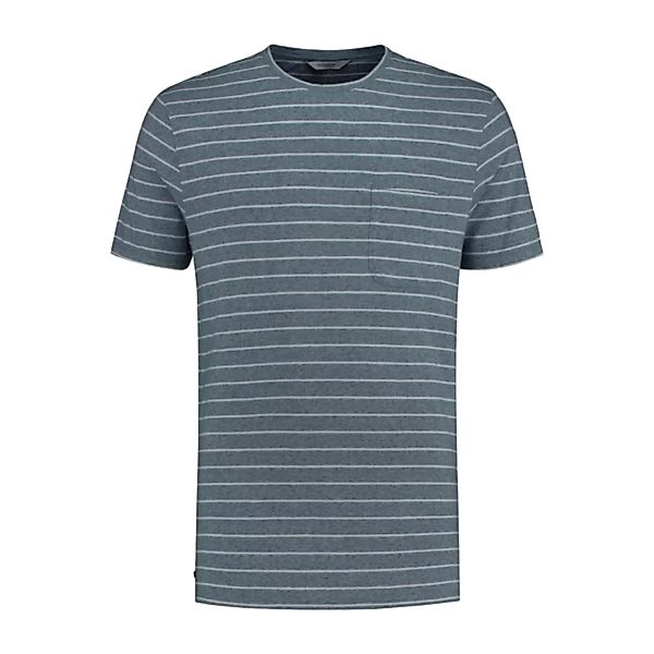 Pure Stripe T-shirt - Grey / Sea Blue günstig online kaufen