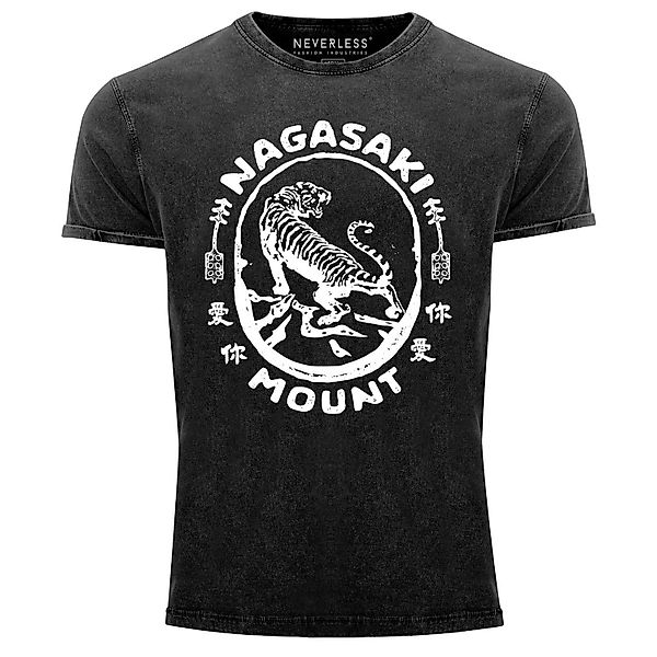 Neverless Print-Shirt Neverless® Herren T-Shirt Vintage günstig online kaufen