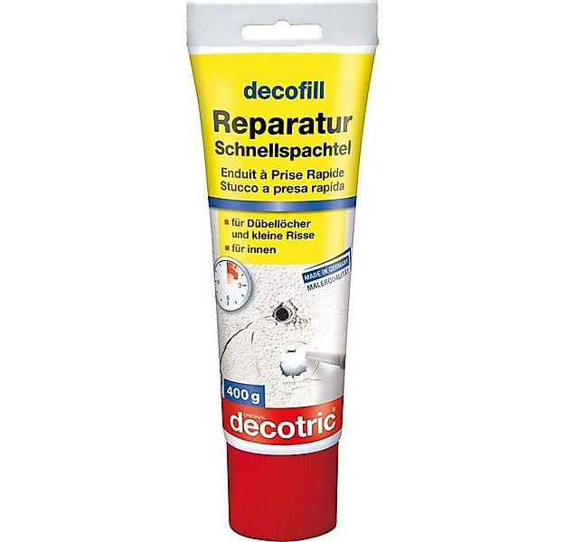 decotric® Spachtelmasse decofill Reparatur Schnellspachtel schnell trocknen günstig online kaufen