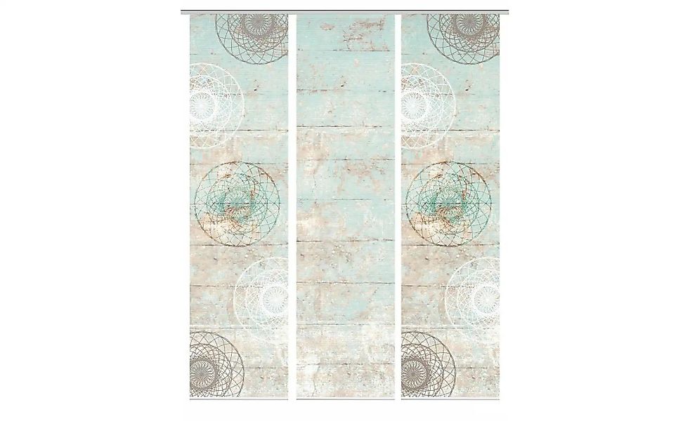 HOME in green Schiebegardine »MANDRIGA« Paneelwagen 3 Stk. tlg. SET DIGITAL günstig online kaufen