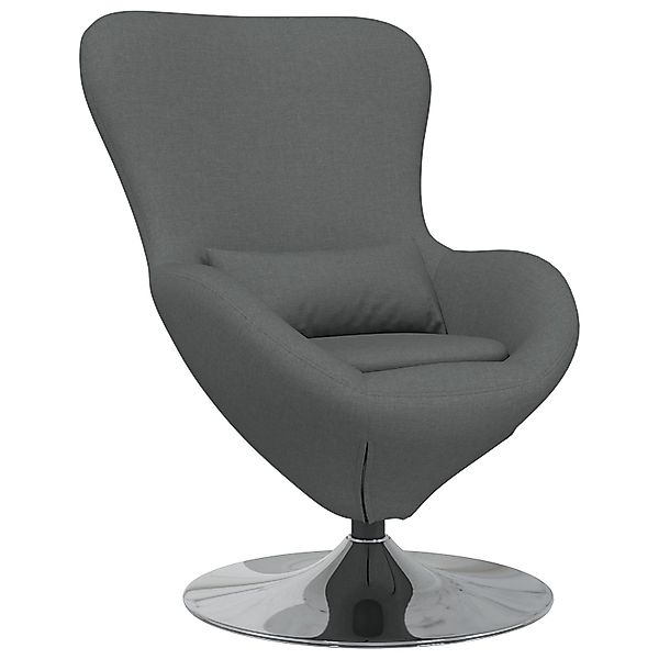 vidaXL Sessel Ei-Stuhl Dunkelgrau Stoff (1-St) günstig online kaufen