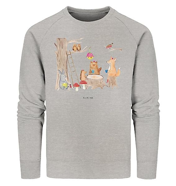 Mr. & Mrs. Panda Longpullover Waldtiere Picknick Größe M - Heather Grey - G günstig online kaufen