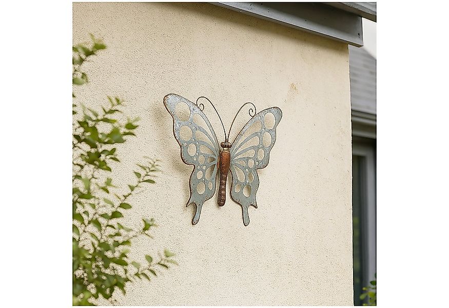 HTI-Living Wanddekoobjekt Metall Wanddekoration Schmetterling 44x35 cm (Stü günstig online kaufen