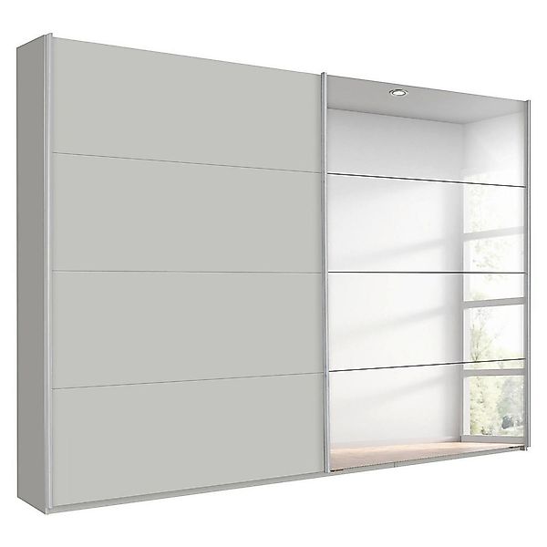 Schwebetürenschrank Quadra Seidengrau B/H/T: ca. 270x229x62 cm günstig online kaufen