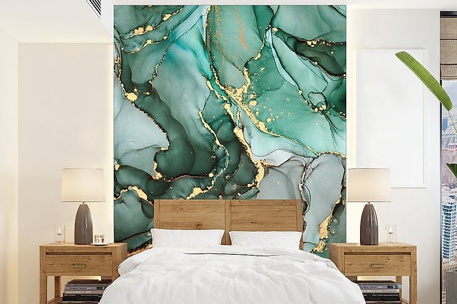 MuchoWow Fototapete Gold - Marmor - günstig online kaufen