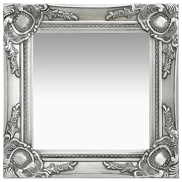 vidaXL Wandspiegel im Barock-Stil 40x40 cm Silbern 320306 günstig online kaufen