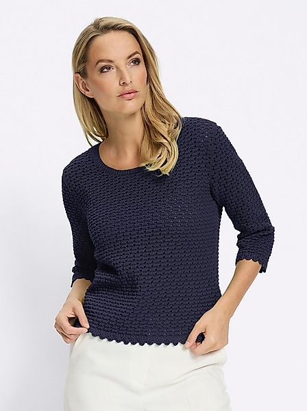 heine Strickpullover Pullover 3/4-Arm Ajour günstig online kaufen