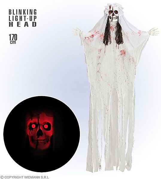 Widmann S.r.l. Dekoobjekt Hängefigur 'Blutige Skelett Braut' Leuchtender Ko günstig online kaufen