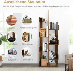 KOMFOTTEU Bücherregal Standregal, mit 8 fächern, günstig online kaufen