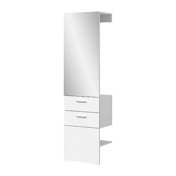 Inn.Furn Garderobe mit Spiegel in Weiß 52 x 190 cm Carry günstig online kaufen