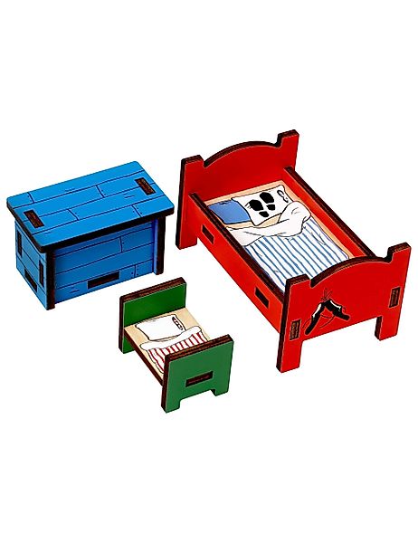 Pippi Langstrumpf Puppenhausmöbel Puppenhauszubehör Schlafzimmer Pippi günstig online kaufen