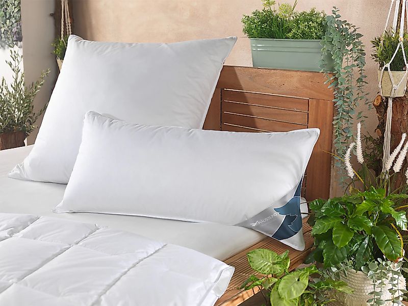 Haeussling 3-Kammer-Kopfkissen "GRÖNLAND Made in Green" Füllung: Aussenkamm günstig online kaufen