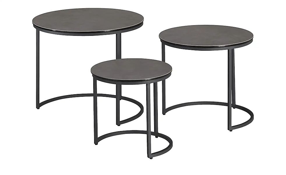 Couchtisch 3er-Set  Dakil ¦ grau Tische > Couchtische > Couchtische rund - günstig online kaufen