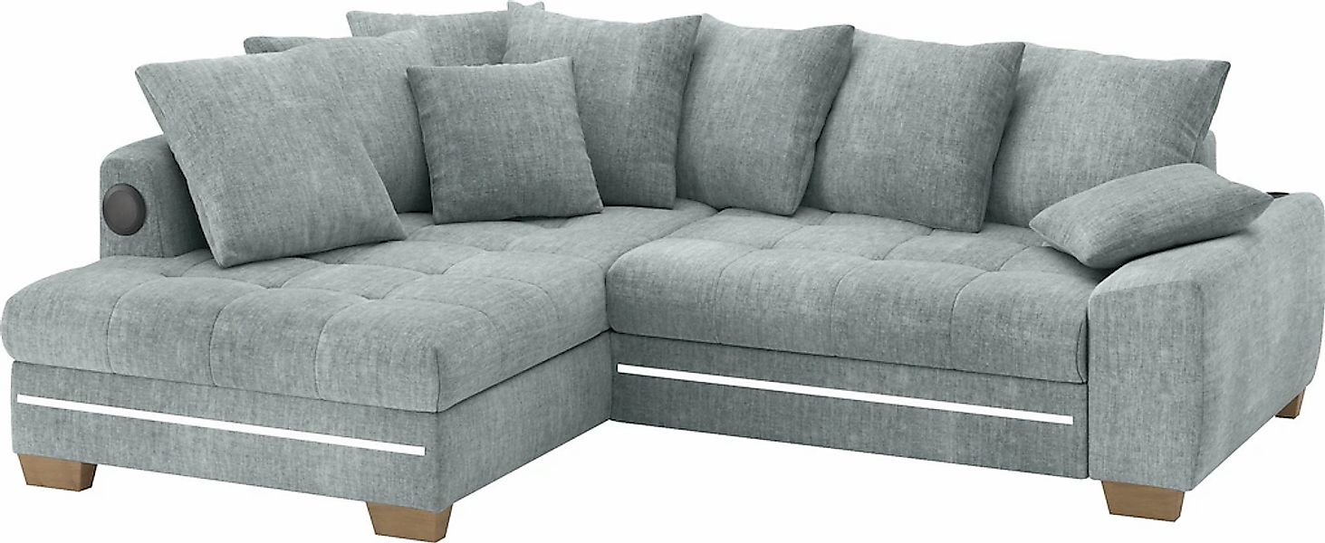 Mr. Couch Ecksofa "Nikita II, L-Form", mit Kaltschaum, RGB-LED, Soundsystem günstig online kaufen