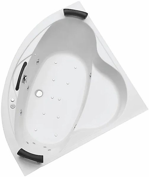 OTTOFOND Whirlpool-Badewanne »Siam« 140 cm, inkl. 2 Nackenstützen und 1 Gri günstig online kaufen