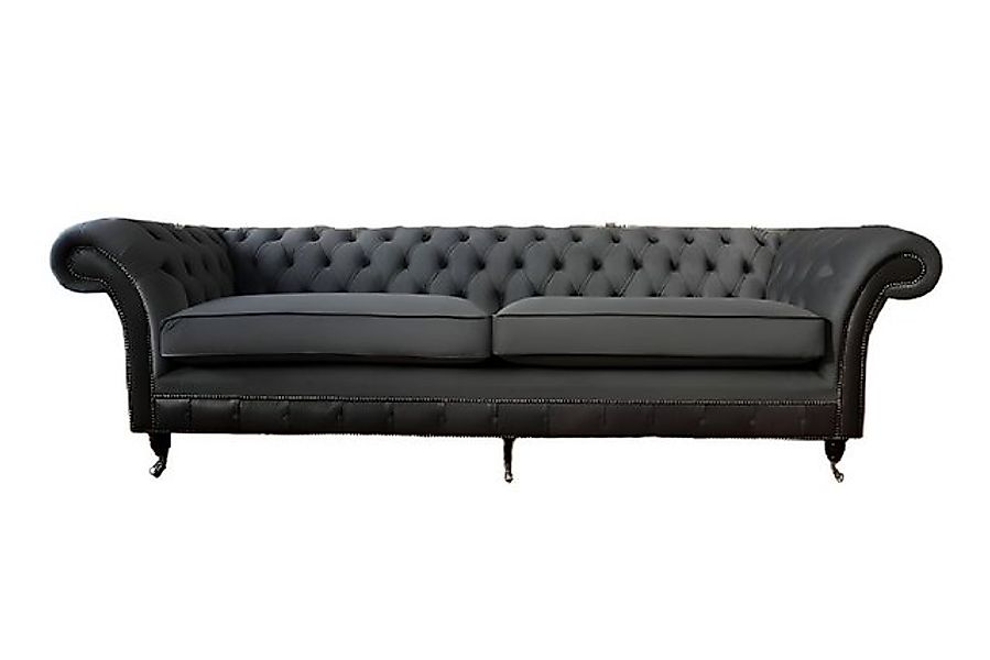 Xlmoebel Sofa Großes Sofa mit 4 Sitzen Chesterfield Polstermöbel Stoffbezug günstig online kaufen