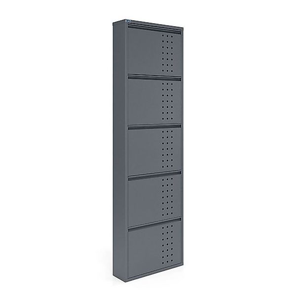 Kaufexpress GmbH Schuhschrank Metall-Schuhregal „Dublin“ mit 4/5 Klappen, M günstig online kaufen