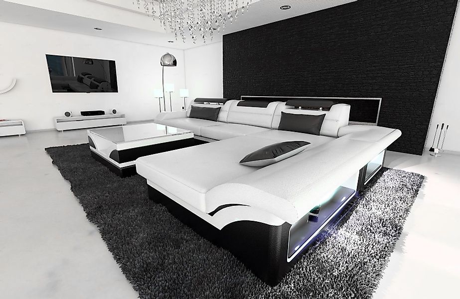 Sofa Dreams Ecksofa Couch Leder Sofa günstig online kaufen