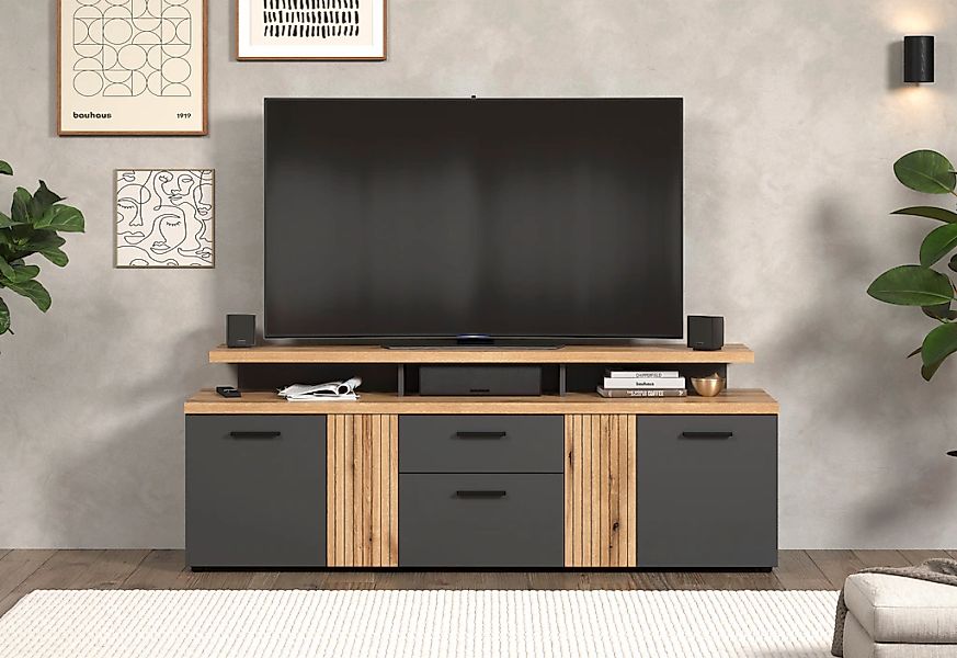 INOSIGN Lowboard "Estepona" 1 Stk. tlg. Lowboard mit 4 Türen, 1 Schubkasten günstig online kaufen