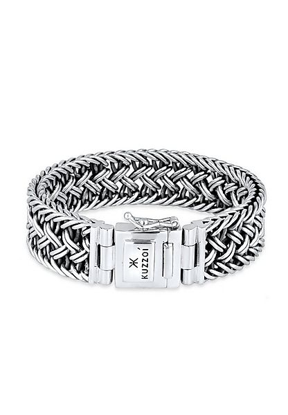 Kuzzoi Armband Herren Maskulin 925 Sterling Silber Oberfläche oxidiert günstig online kaufen
