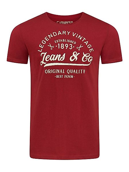 riverso T-Shirt Herren Printshirt RIVLeon Regular günstig online kaufen