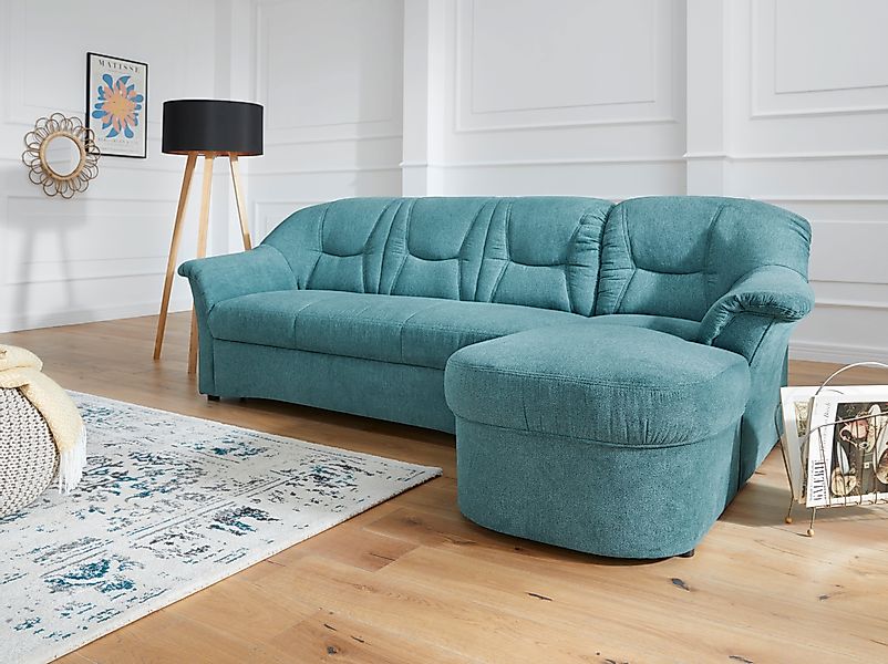 DOMO collection Ecksofa »Sarafina zeitlos und komfortabel, optional mit Fed günstig online kaufen
