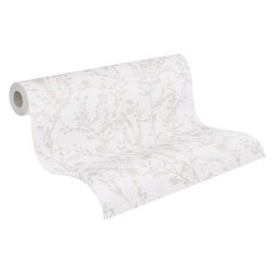 Bricoflor Wildblumen Tapete mit Perlmutt Effekt Moderne Landhaus Blumentape günstig online kaufen