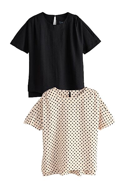 Next T-Shirt Kastige T-Shirts aus Strukturstoff, günstig online kaufen