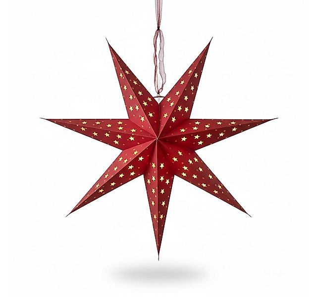 Montegoni LED Stern ca. 60cm Papierstern mit LED Beleuchtung, Beleuchtete W günstig online kaufen