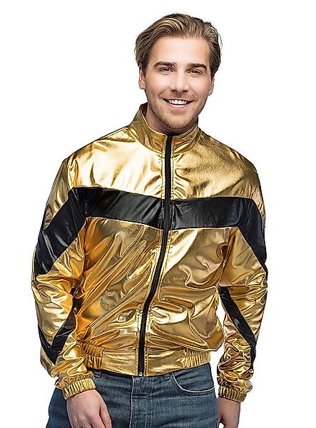 Boland Kostüm Space Age Jacke gold, Metallischer Glanz für Retro-SciFi, Dis günstig online kaufen