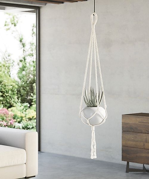 tegawo Blumenampel Makramee 100% Baumwolle, handgefertigt günstig online kaufen