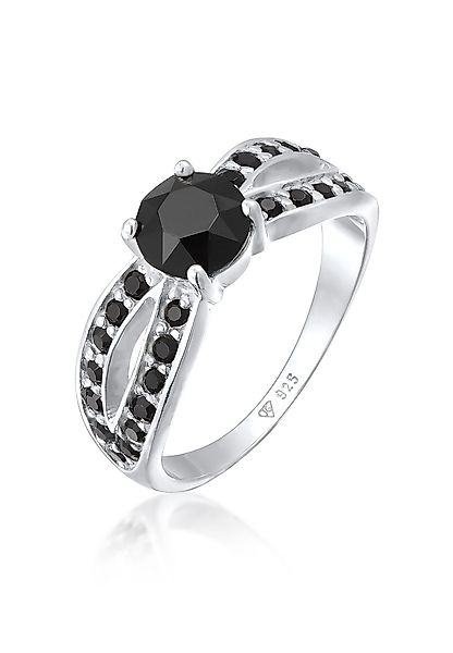 Elli Fingerring Solitär Glamourös Kristall 925 günstig online kaufen