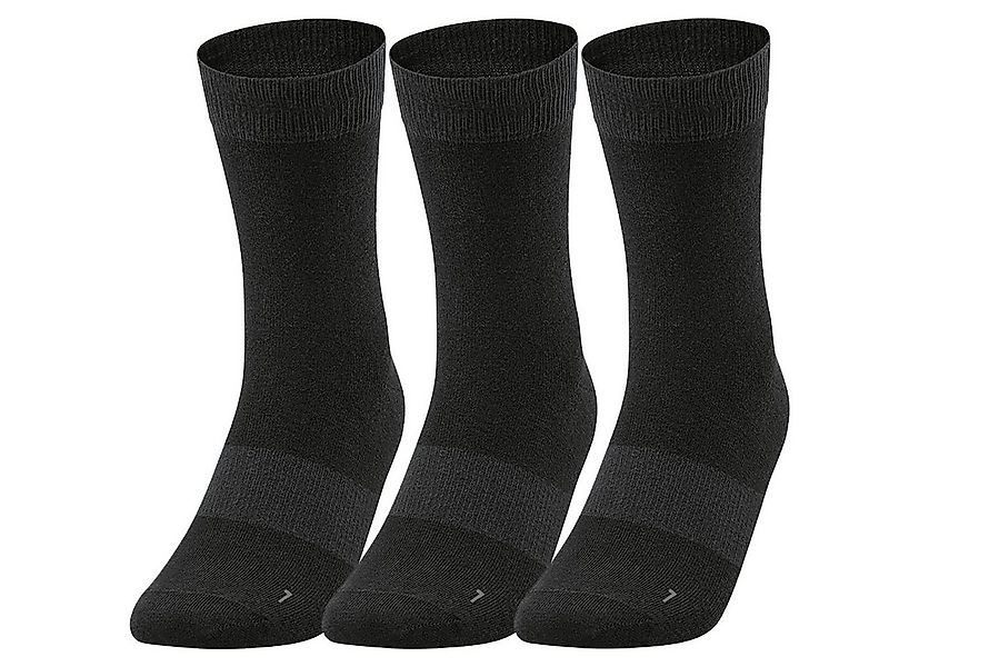 Jako Freizeitsocken Crew schwarz - 3 Paar günstig online kaufen