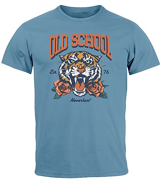 Neverless Print-Shirt Herren T-Shirt Print Tiger günstig online kaufen