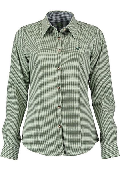 OS Trachten Trachtenbluse Ututu Langarmbluse mit Hirsch-Stickerei auf der B günstig online kaufen