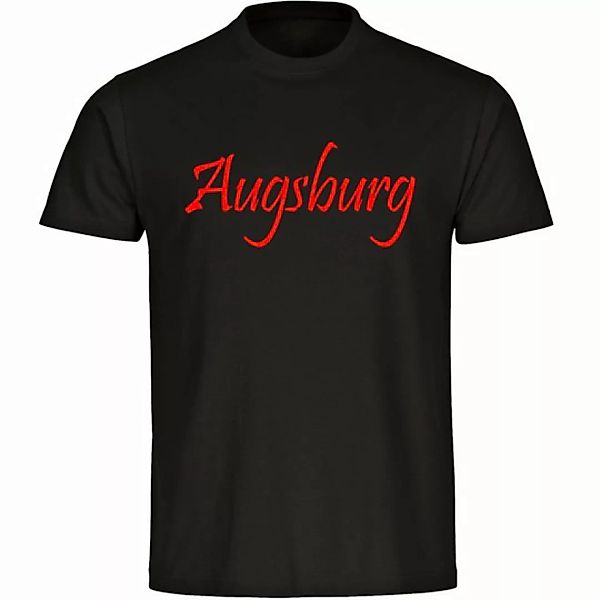 multifanshop T-Shirt Herren Augsburg - Schriftzug - Männer günstig online kaufen