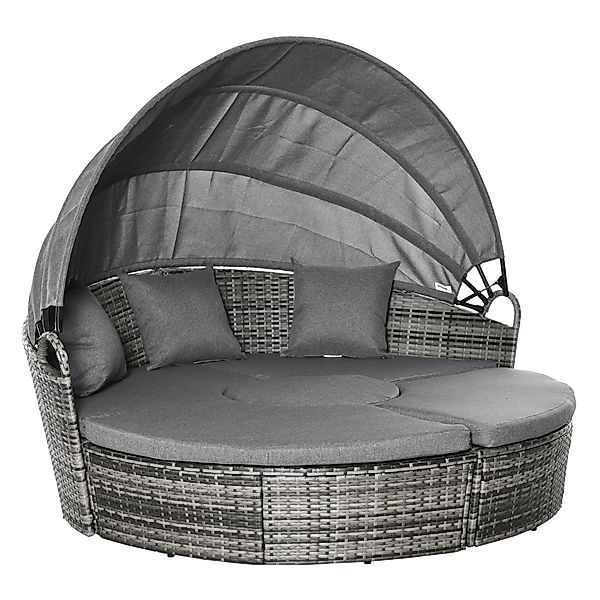 Outsunny Gartenliege Liege mit Loungefunktion günstig online kaufen