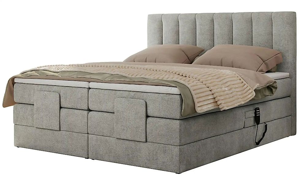 Motor Boxspringbett mit Bettkasten Comforto ¦ grau ¦ Maße (cm): B: 188 H: 1 günstig online kaufen